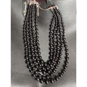 Vintage Multi-tier beaded costume jewelry necklace